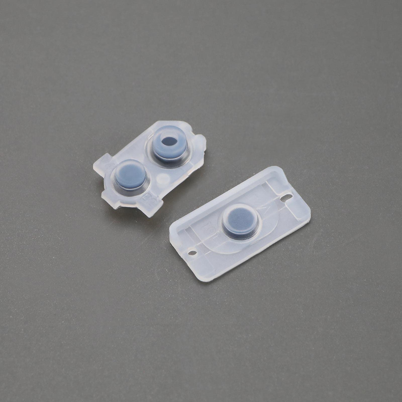 ECSiNG 3 juegos de almohadillas de botón conductivo de repuesto compatibles con el controlador PS4 JD M-030 JD M-040 silicona conductor adhesivo almohadilla de botón transparente
