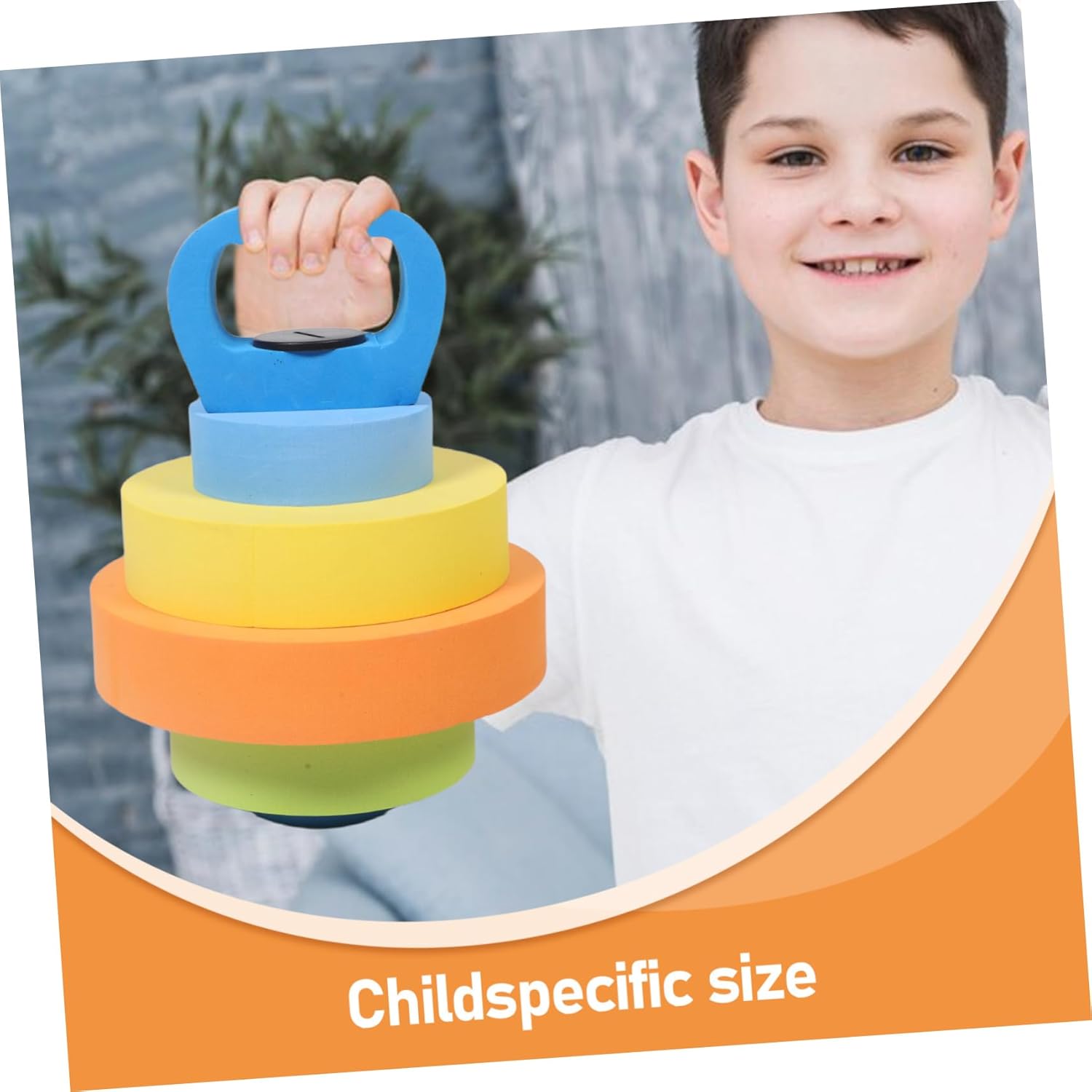 BESPORTBLE 1Pair Adjustable Eva Water Dumbbells Safe Fitness Weights for Swimming Beach Vacations Pool Parties Kindergarten Exercise