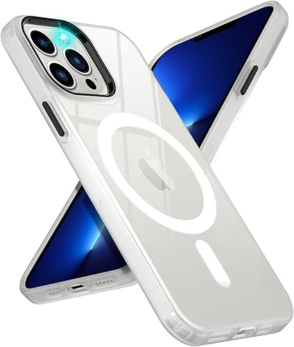 Miniatura 95 de Funda para iPhone 13 Pro Max compatible con MagSafe, funda magnética transparente para iPhone 13 Pro Max con funda protectora delgada a prueba