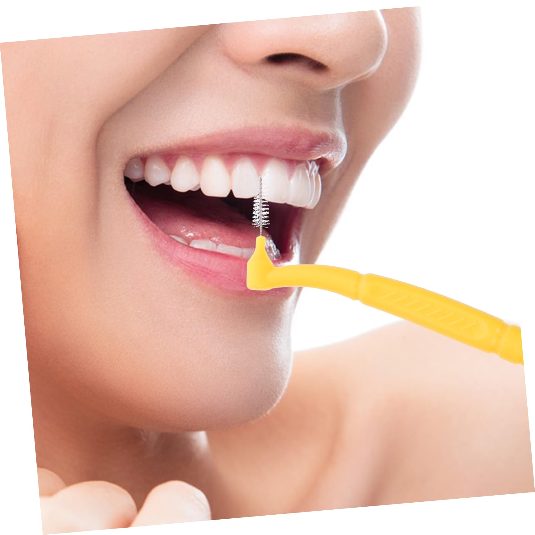 NOLITOY Cleaning Interdental Brush 50pcs Set Micro Brushes Gum Interdental Brushes Soft Portable