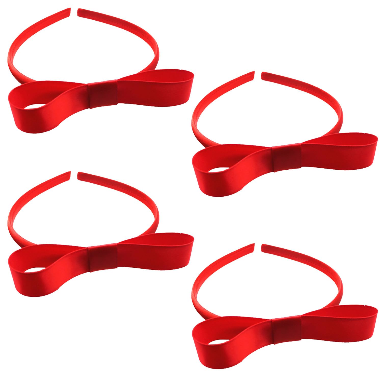 6 Fasce Per Capelli Con Fiocco A Orecchie Da Coniglio Per Donna E Ragazza - Morbide Elastiche - Multicolore - 2