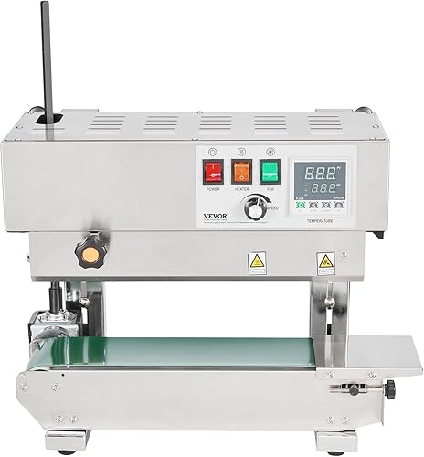 Miniatura 11 de VEVOR Máquina de sellado continuo de banda de bolsa, 0.24-0.47 pulgadas0.236-0.472 in de ancho de sellado, máquina selladora de banda vertical con