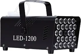 Máquina de Fumaça, Máquina de Fumaça 500W 2000CFM Com 24 Luzes LED, 4 Efeitos Estroboscópicos, Controle Remoto Com Fio Sem Fio, para Performance de Palco de Festa de Casam (Plugue UE 220V)