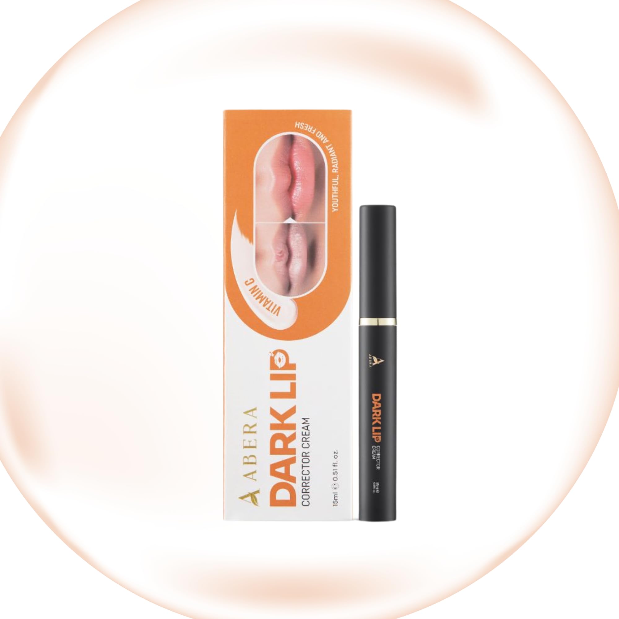 ABERA Dark Lips Corrector Cream, Lip Lightening For Dark Lips For Men & Women, Fordyce Spot Remover, Moisturizing Lip Plumper with Shea Butter, 0.51 Fl Oz