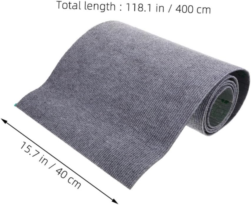 Cat Scratching Post Carpet Self Adhesive Mat for Cat Trees Furniture Walls Durable Replacement Rug Extra Deep Grey