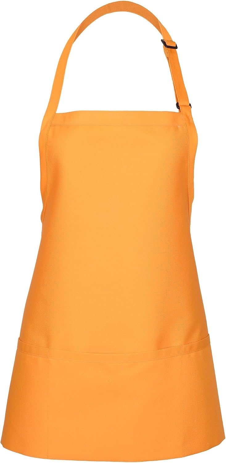 FAME® 3 Pocket Adjustable Unisex Bib Apron - F10 - Restaurants, Home, Hobbyist, Chef, Paint Party, Gardener, Grocery Store