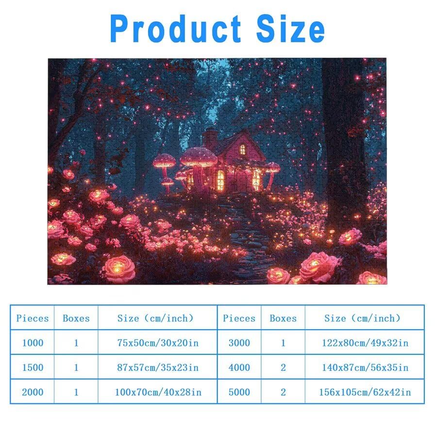 Puzzle 1500 Piezas Magia para Adultos, Puzzle Paisajes de Madera con Caja Regalo para Adultos, Rompecabezas Desafiante para Toda la Familia, Rompecabezas para Regalo Mujer, Home Decoration, -5173