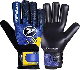Luva De Goleiro Poker Infinity Campo Society Futsal Training - Azul/Preto - 8