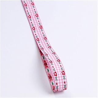 Jing Ger 5 Yardas de Lace Jacquard Bordado Cinta Arco Adorno de Pelo decoración de Prendas Regalo Regalo (Color : Rose Red, Size : 38mm Wide)