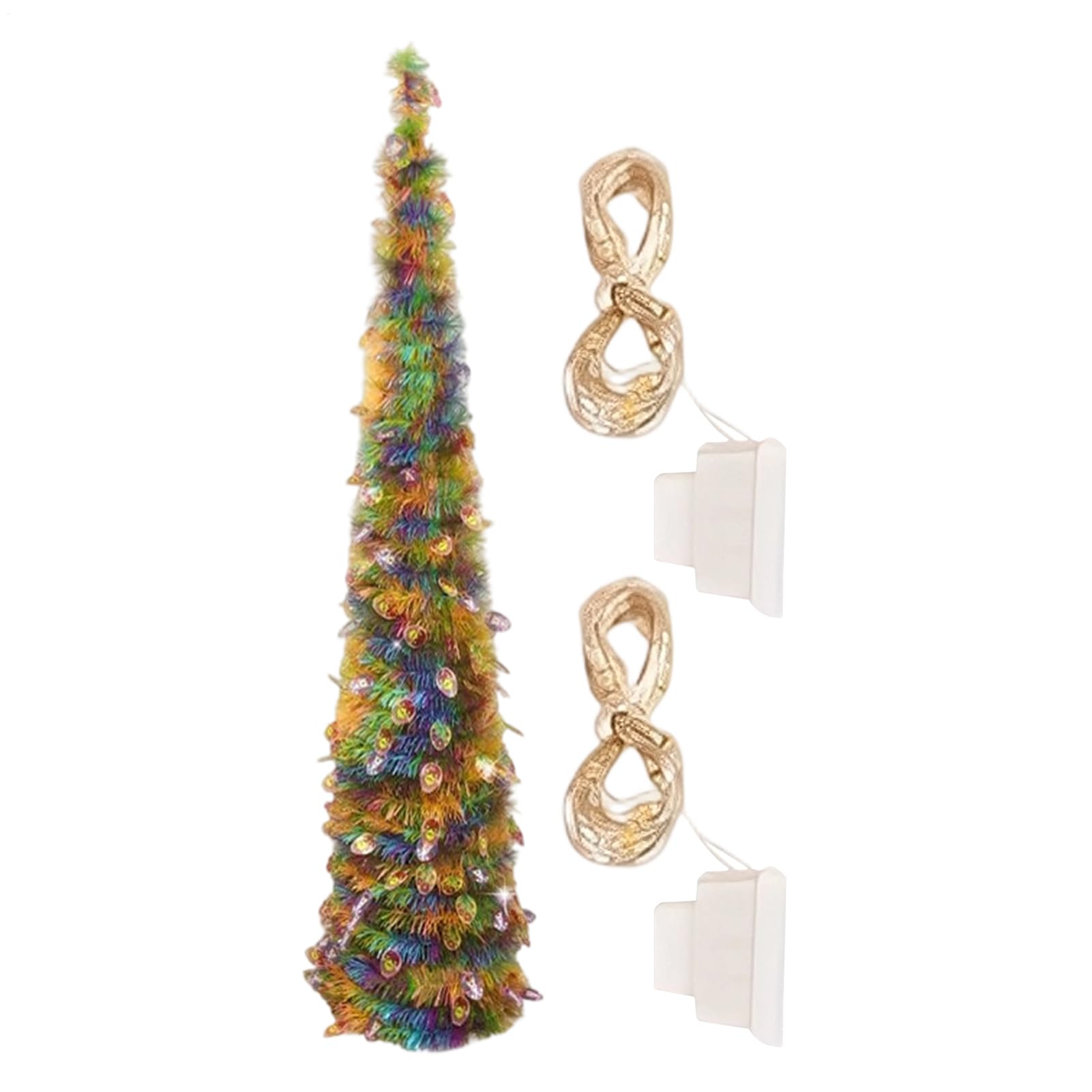 Sapins de Noël artificiels avec lumières Scintillantes 1,5 m Décoration