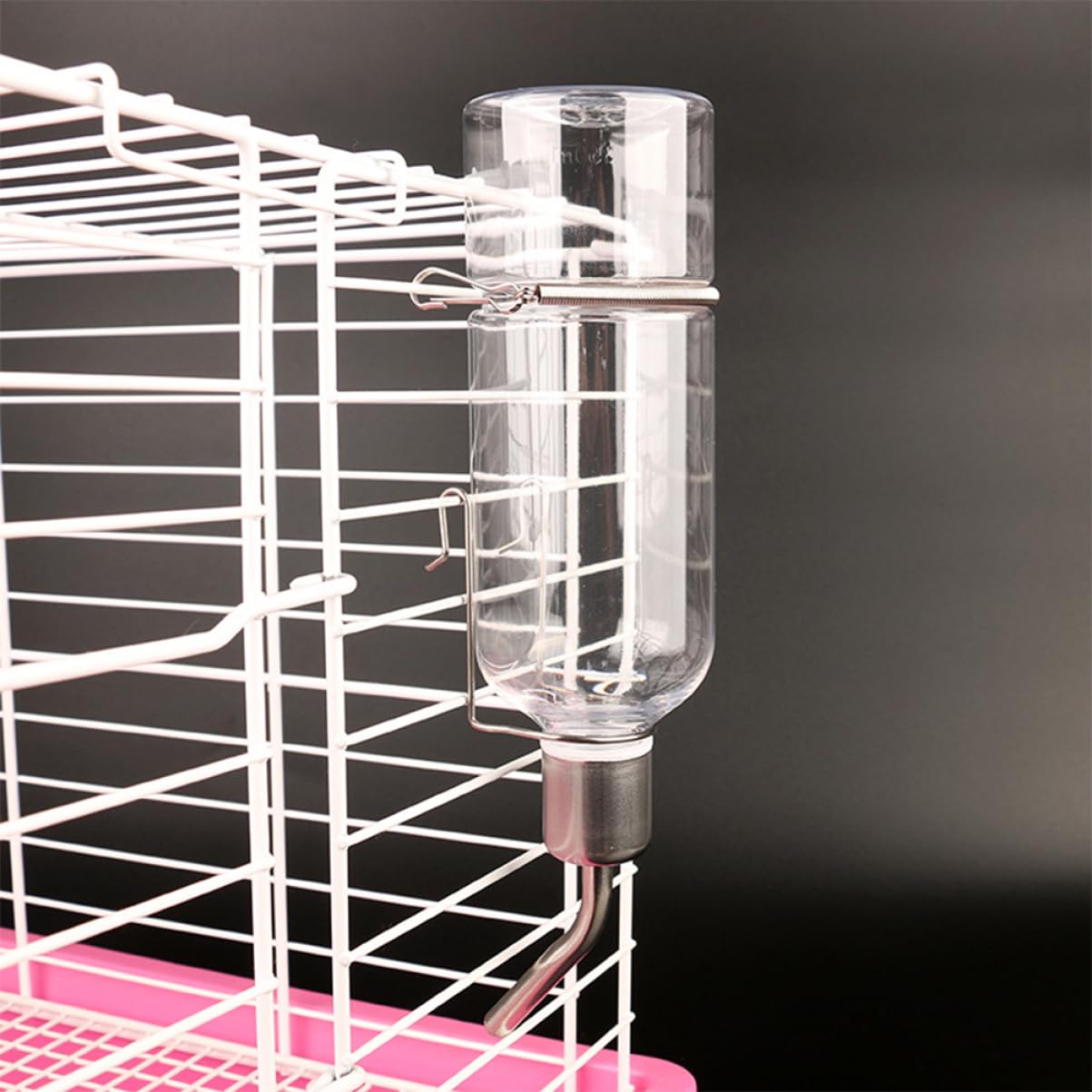 POPETPOP 6piezas Botella De Agua para Bebedero Colgante Inoxidable Sin Fugas para Hámsters Conejos y Chinchillas Unidades