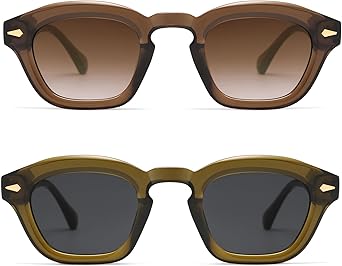 Small Retro Square Sunglasses for Women Mens Rectangle Sunnies AP3680