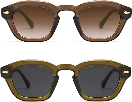 Small Retro Square Sunglasses for Women Mens Rectangle Sunnies AP3680