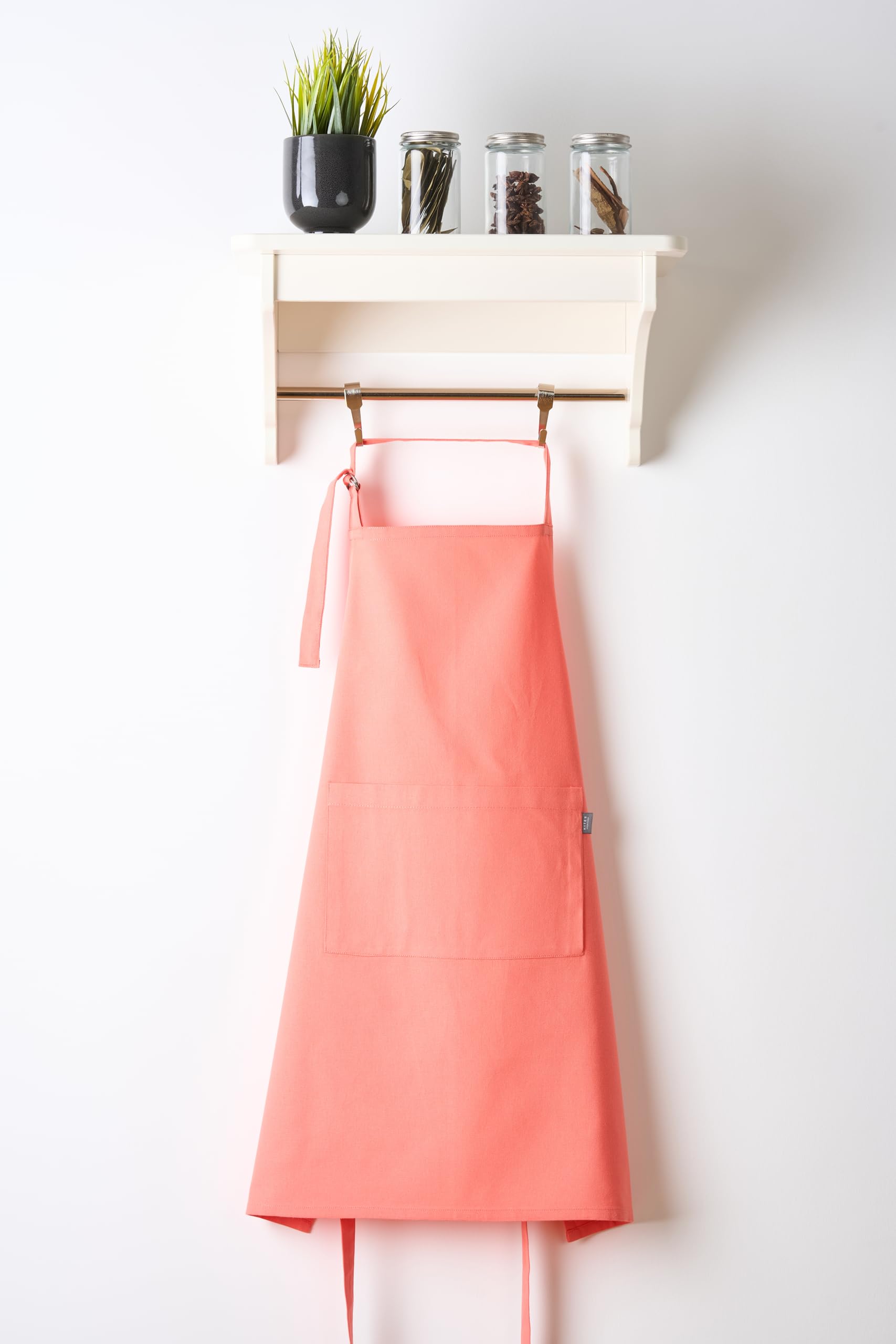 KITES CREATIONS Cotton Kitchen Apron for Women & men - Apron for Kitchen - Uni Plain, (28"X32") Durable Apron with Spacious Pocket - Perfect Kitchen Set for Home, Professional Use, Pack of 2 - CORAL (B0D45GH9TY) Amazon Price History, Amazon Price Tracker