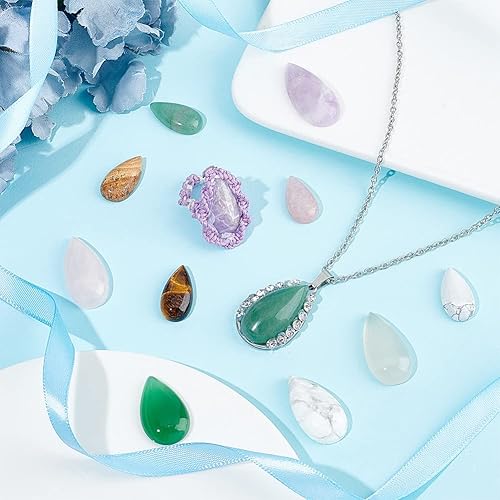 Miniatura 2 de PH PandaHall Cabujones de piedras preciosas naturales en forma de lágrima