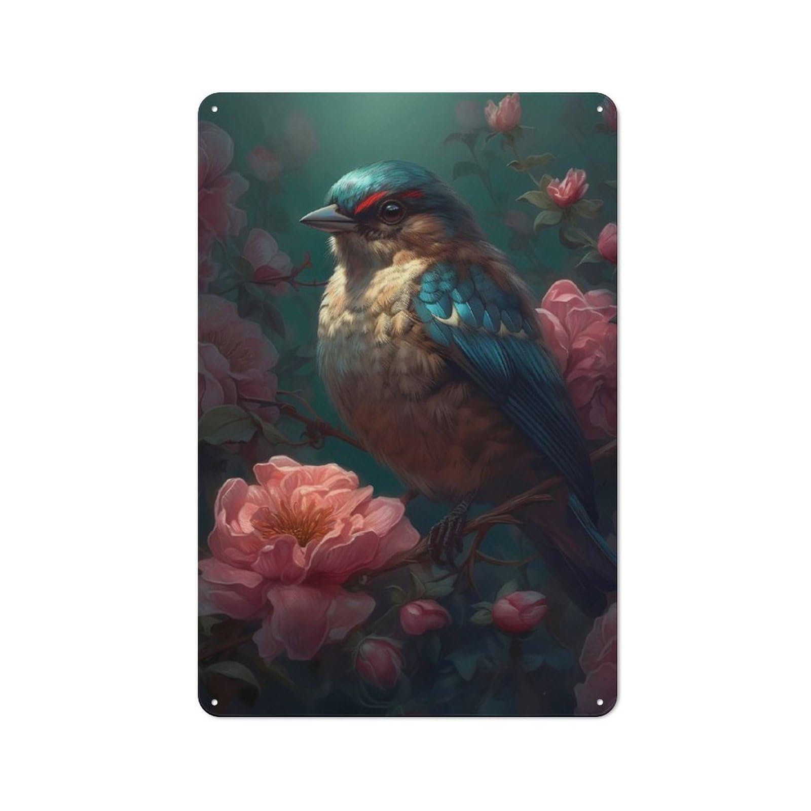 Junmoney Sparrow Bird Legendary Vintage Cafe Metal Sign 30X20cm Featuring Bistro Wall Plaque For Cafe, Bistro, Bakery Or Restaurant