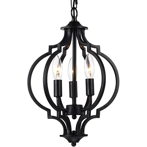 Black Chandeliers Modern Farmhouse Chandelier Small Antique Metal Chandelier 3 Light Island Candlestick Chandelier