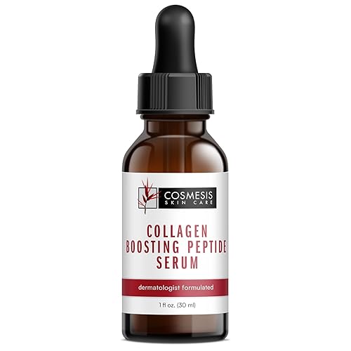 Suero peptídico potenciador de colágeno sintetiza todos los principales tipos de colágeno, mejora la firmeza, suavidad y reduce las arrugas - 1 oz.