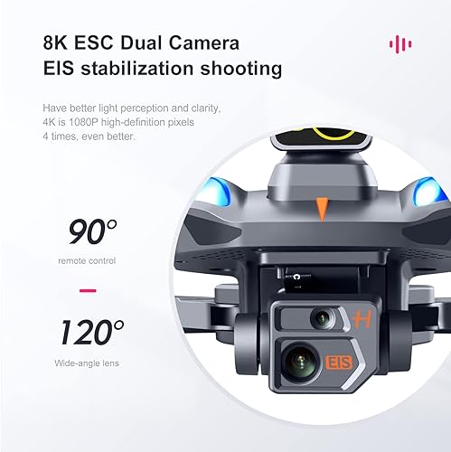 Vista 4 de K911 MAX GPS Drone 4K Profesional Obstáculo Evitación 8K Dual HD Cámara Motor sin escobillas Quadcopter Plegable RC Distancia 1200M