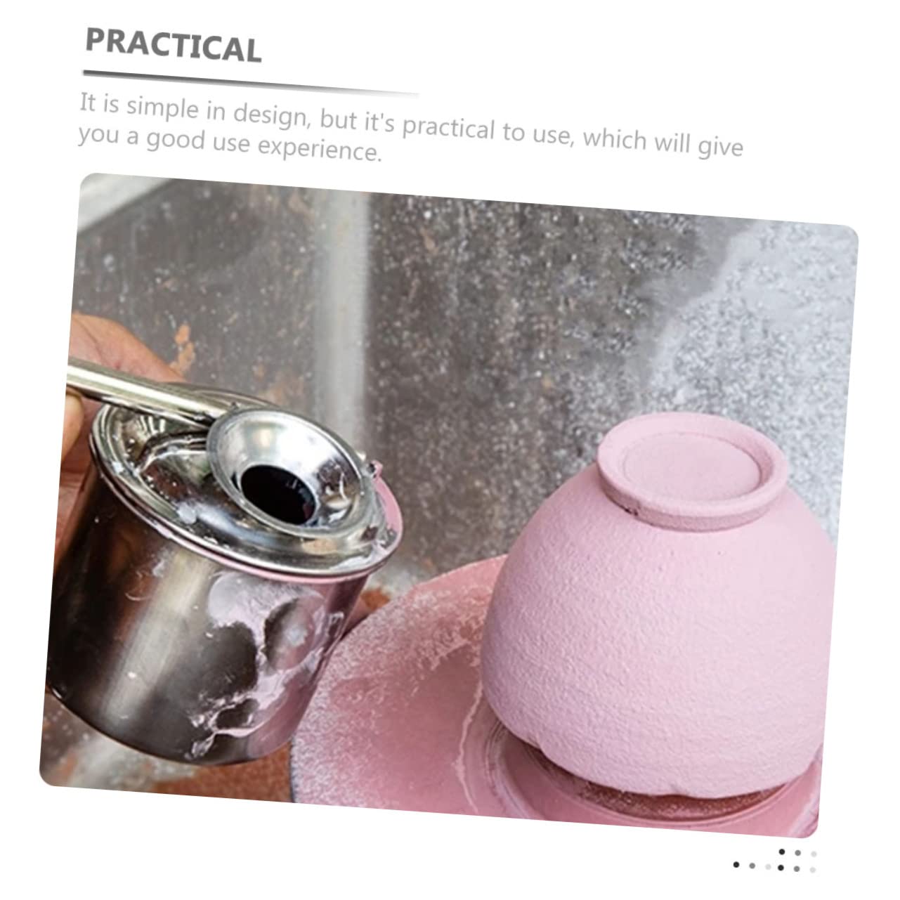STOBOK 3 Pezzi di Utensili per Pittura su Ceramica Smaltatura in Metallo Vernice Spray Accessori per La Realizzazione di Vasi in Argilla