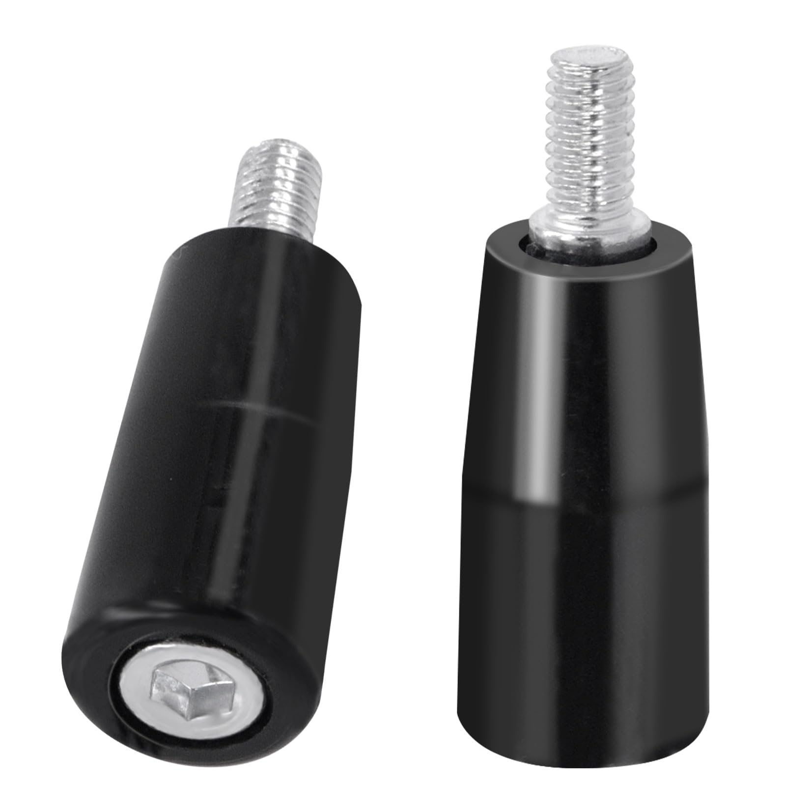 GLARKS 2pcs M6 x 32mm Revolving Handle, Black Revolving-Handwheel Machine Handles, Trailer Jack Knob for Milling Machine and Hose Reel, Table Saw Adjusting