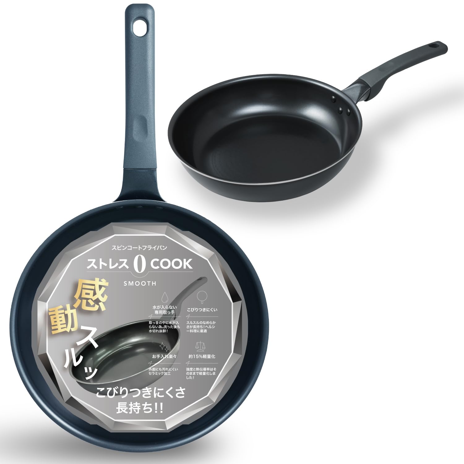 Amazon | フライパン 26cm 【感動的なこびりつきにくさが長持ち】 IH