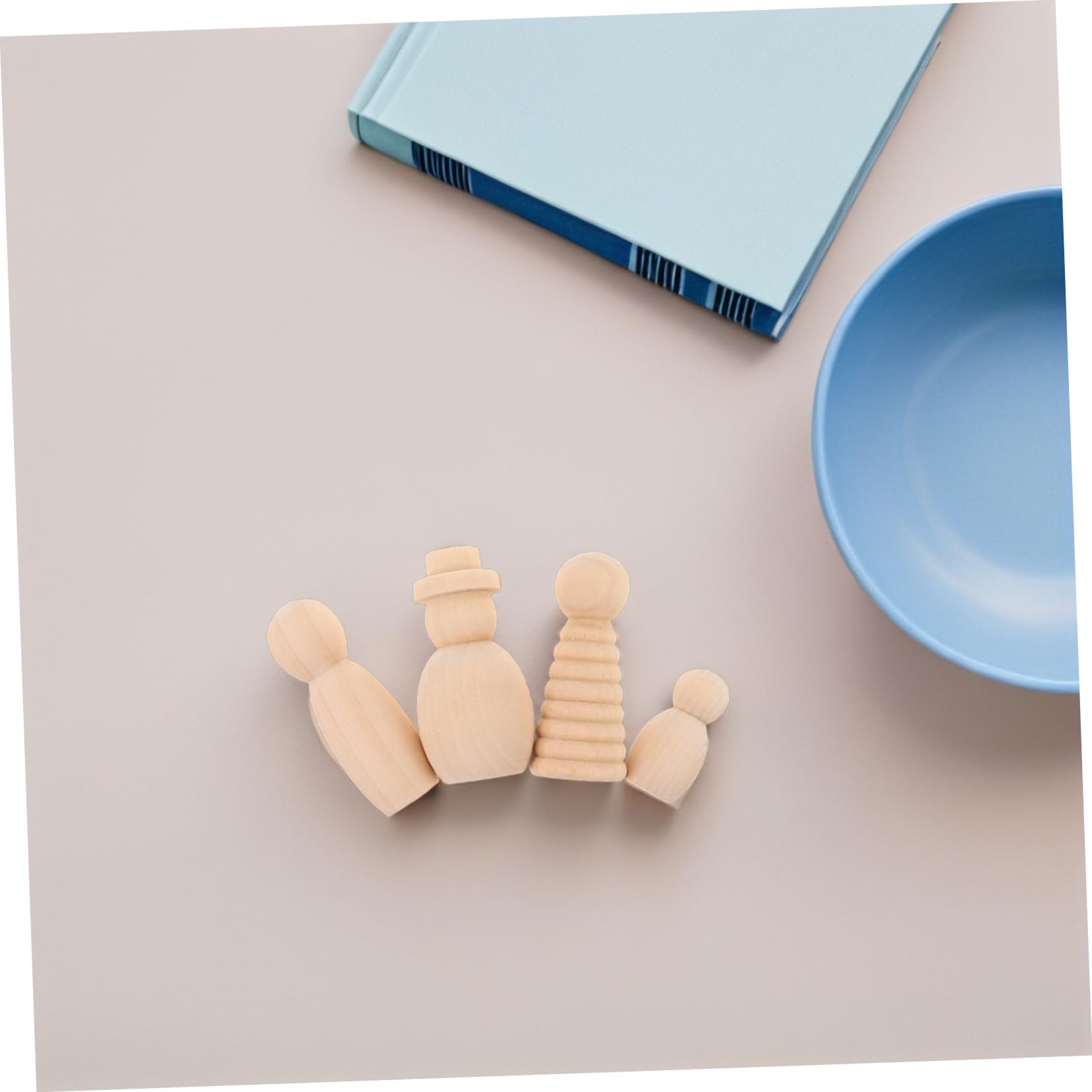ORFOFE 20 Piezas Muñecas de Madera Inacabadas para Manualidades DIY Figuras Pequeñas para Pintar Decoración Hogar Aula Creatividad