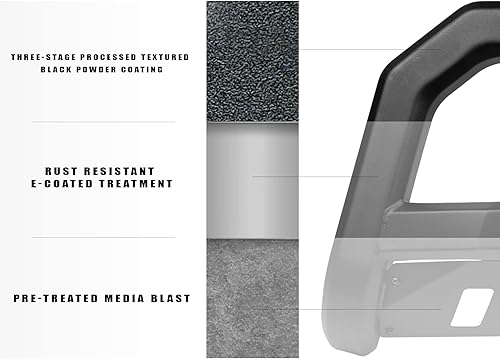 Miniatura 8 de Armordillo 8714676 AR Series Bull Bar - Negro mate para Ford F150 2004-2024  Expedition 2003-2017  Lincoln Navigator 2003-2014  Mark LT 2006-2008