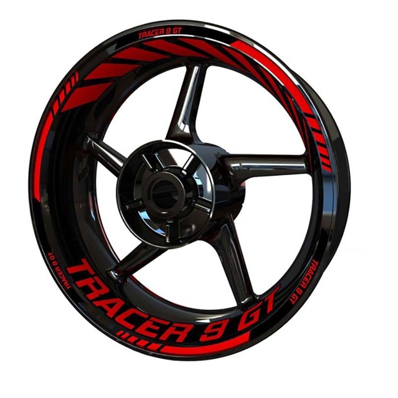 Motorcycle Accessories Wheel Hub Stickers for Yamaha Tracer 9 900 7 Gt 9gt Motorbike Rim Decals Decorative(Color1)