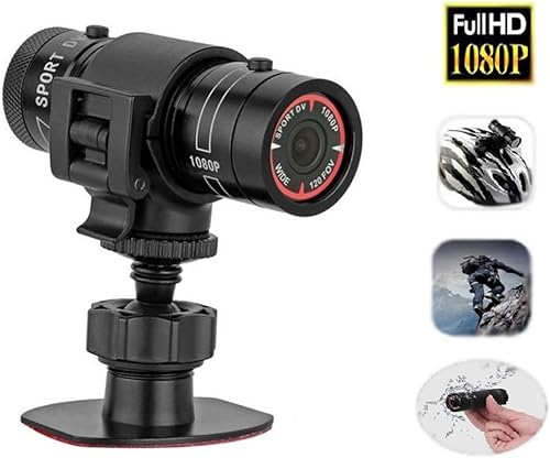 Zerone Sport Action DV Cámara, mini cámara portátil Full HD 1080P 720P audio con micrófono, IPX-4 impermeable bicicleta coche cámara para deportes