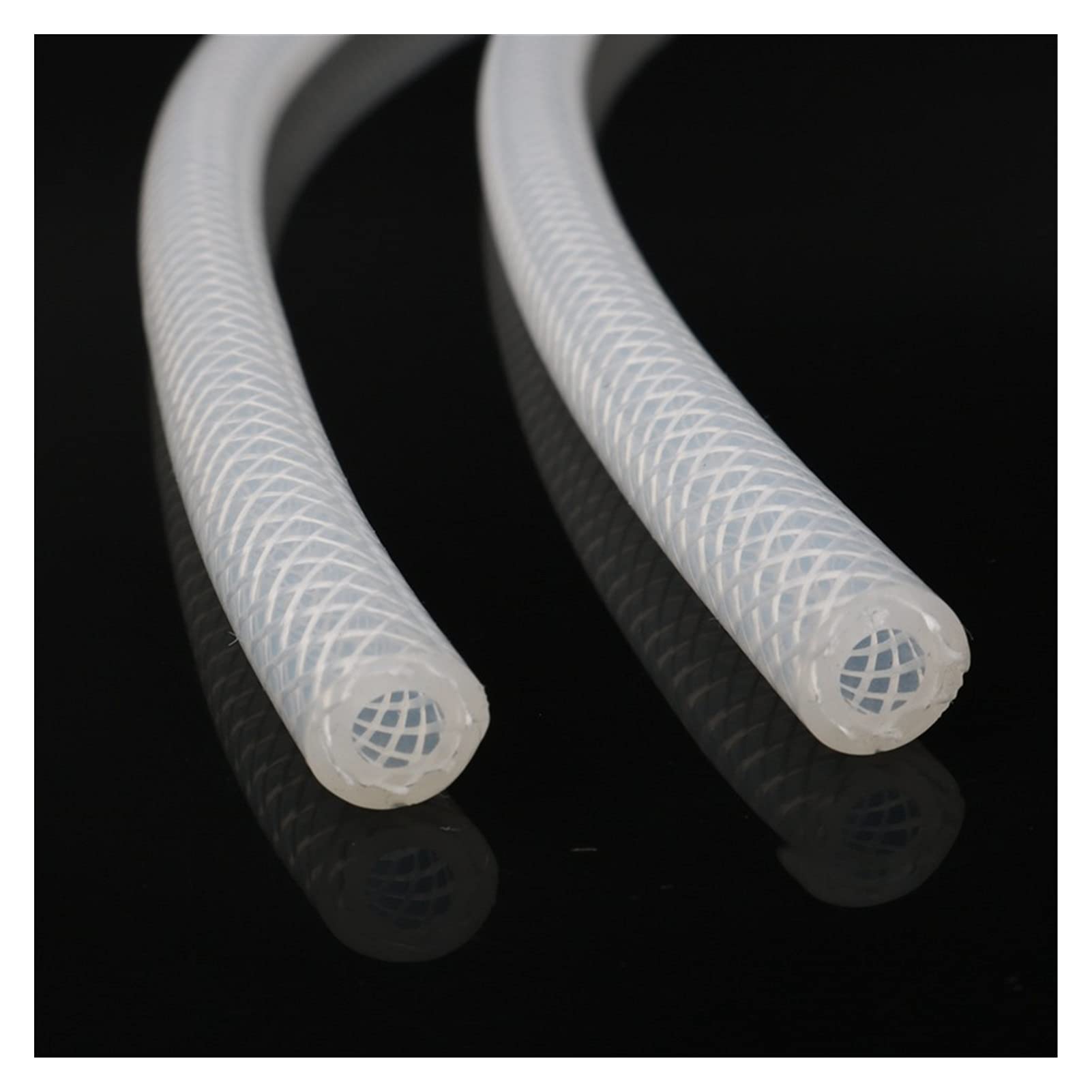 Silikonschlauch,Silikonschlauch Lebensmittelecht Silikonrohrschlauch 4 6 8 10 16 20 25 38 48mm Durchmesser Flexibler Gummischlauch Milchschlauch Bierleitung Hochdruck(Color:38x48 mm)