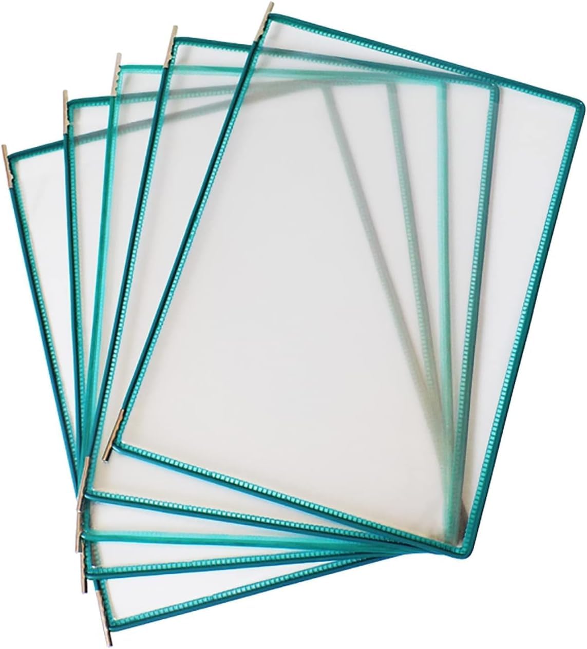 Carpetas de oficina montadas en la pared con soporte para lista de precios A4, 10 paneles de visualización para hojas de cartas A4