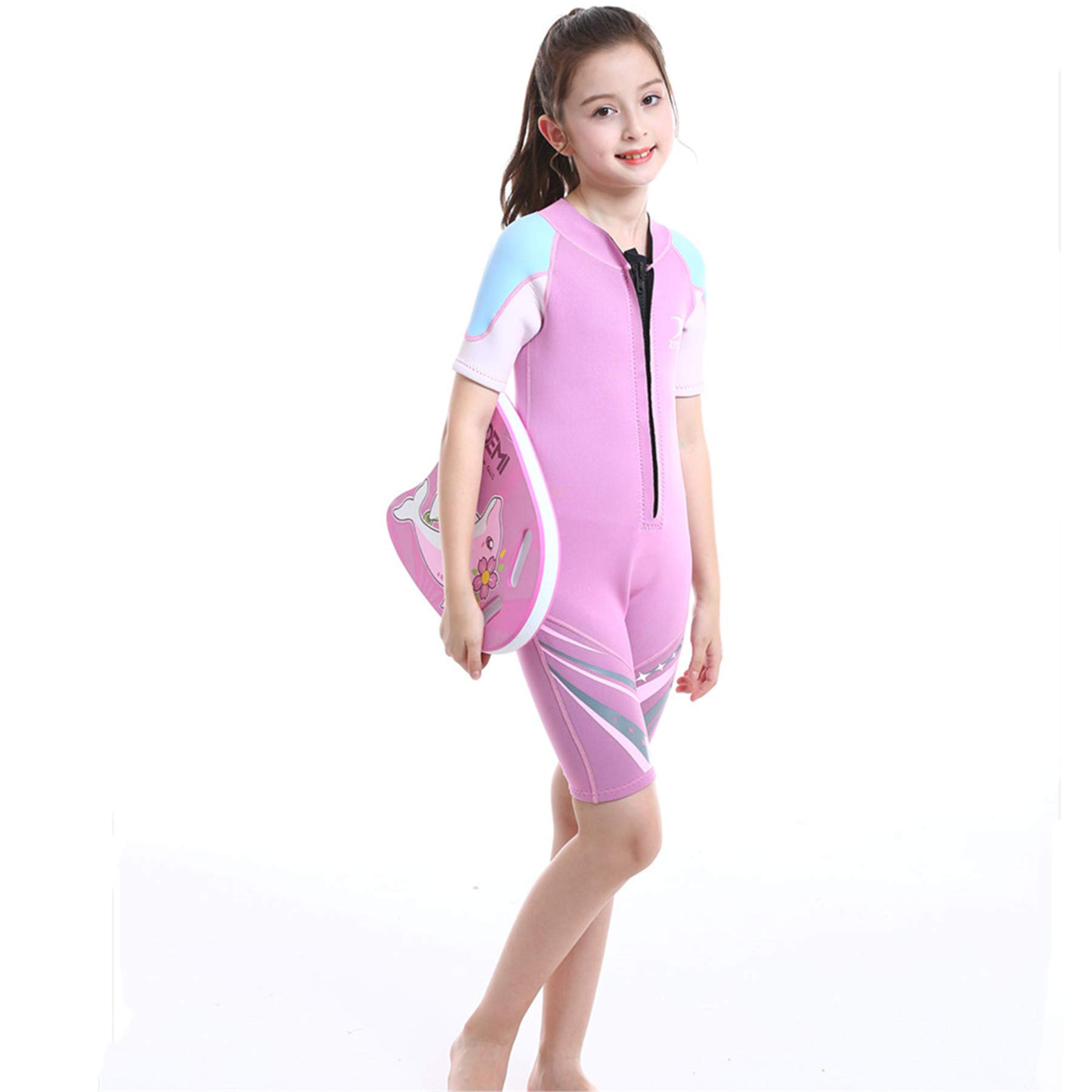 ZCCO Kids Wetsuit 2,5 mm neopreen thermisch badpak, jeugdbadpak voor jongens en meisjes, warmtepak met lange mouwen om te duiken, zwemmen, surfen, blauw, S ZCCO Kids Wetsuit 2,5 mm neopreen thermisch badpak, jeugdbadpak voor jongens en meisjes, warmtepak met lange mouwen om te duiken, zwemmen, surfen, blauw, S