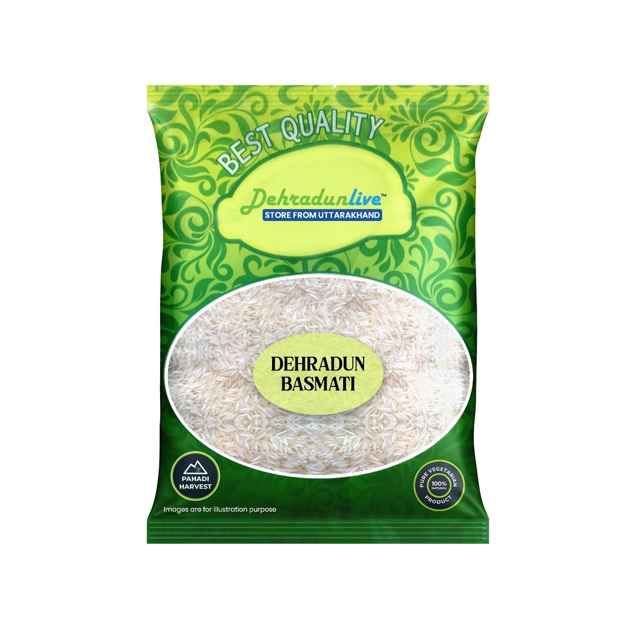 Dehradun Live - Dehradun Basmati Rice, Original Dehradoon Basmati, Authentic & Natural Dehraduni Basmati 5kgs (B0D8JDZK51) Amazon Price History, Amazon Price Tracker