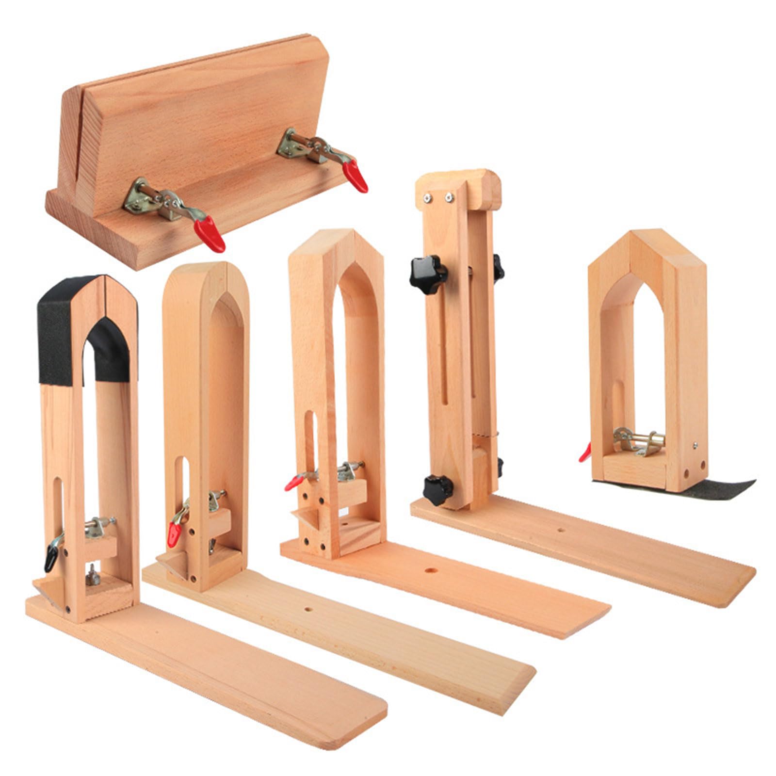 Kit Cucitura Pelle Professionale - Morsetto Legno Con Rotazione 360° Per Lavorazione Artigianale - Foto 2