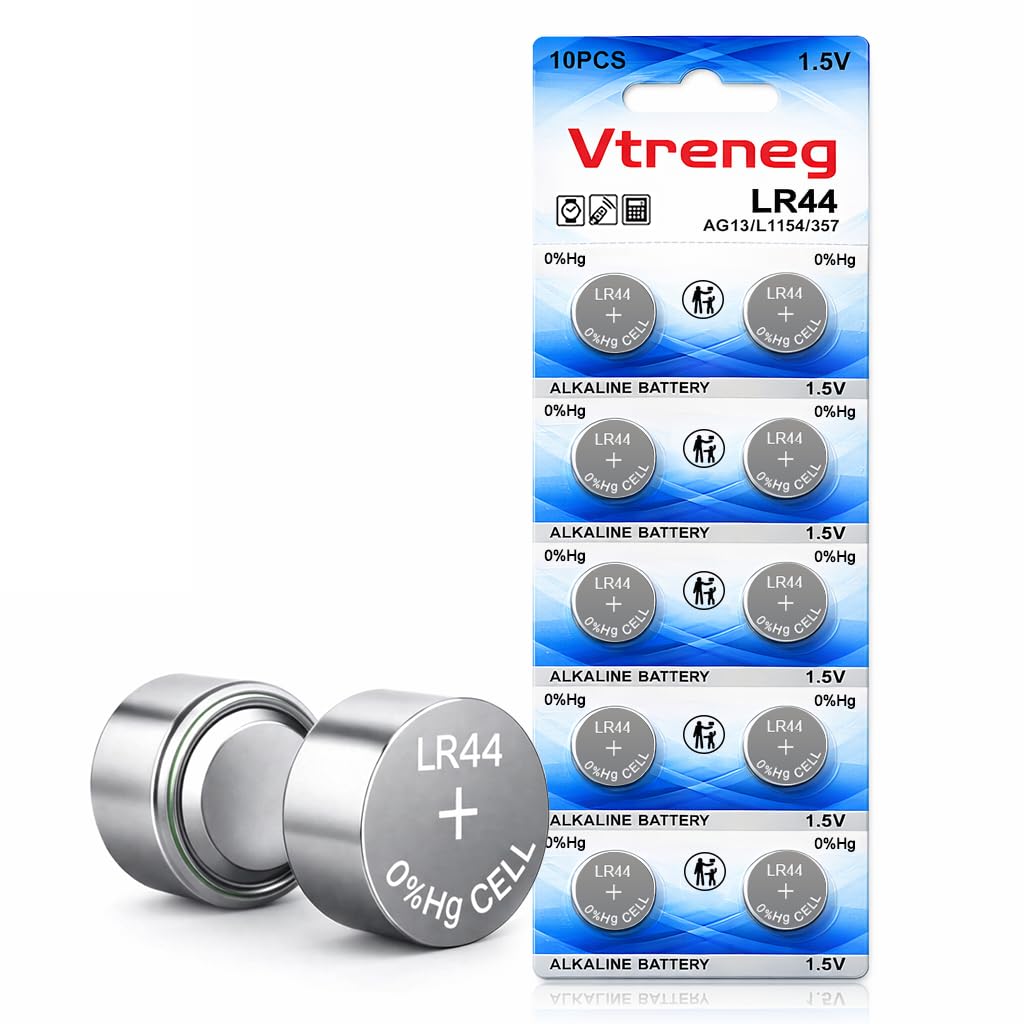 10 Pack LR44 Batteries AG13 L1154F 357 303 1.5V Alkaline Batteries