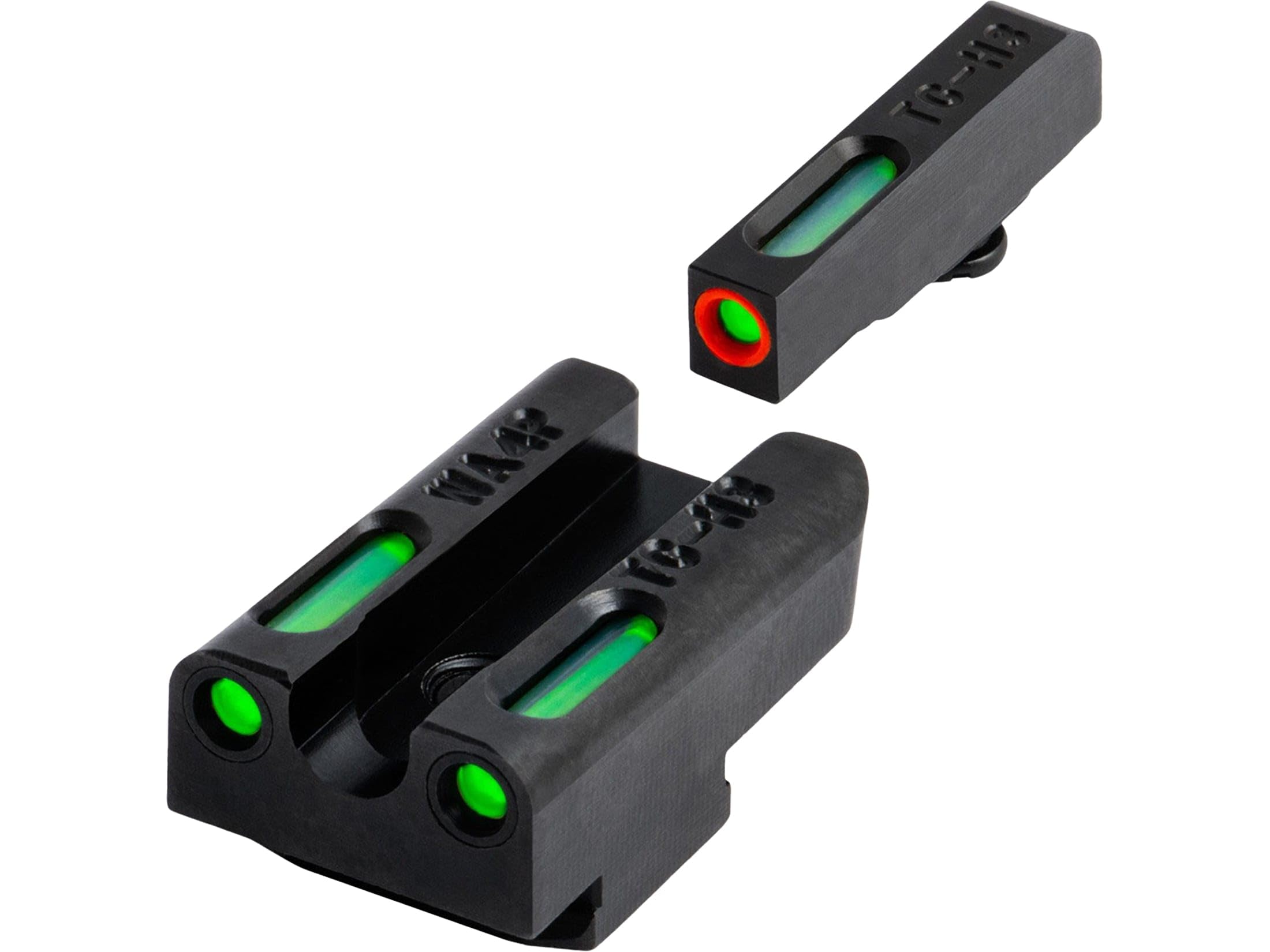Truglo TFX PRO Handgun Sight, Glowing Shock Proof Tritium and Fiber Optic Night Sight for Handguns, Compact, Durable, and Snag Free Sight