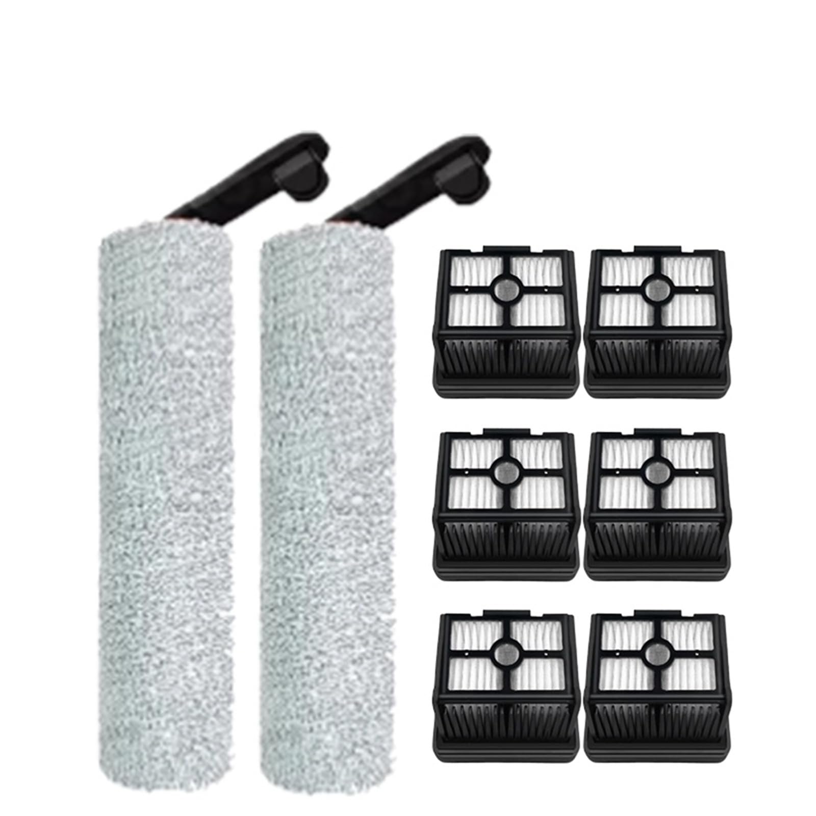 Kompatybilny z Dreame H12 Pro Plus Wet Dry Vacuum Cleaner Soft Brush Roller i filtr HEPA (lawendowy)