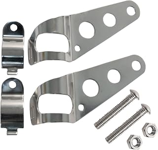 Emgo Stainless Steel Headlamp Mounts 66-35801