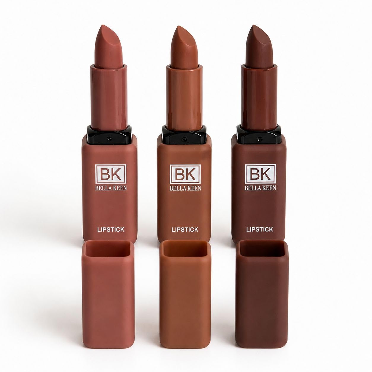Bella Keen Matte Lipstick Set of 3 Nude Shades | Bella Keen Matte Lipstick Set of 3, Nude Shades-image-4