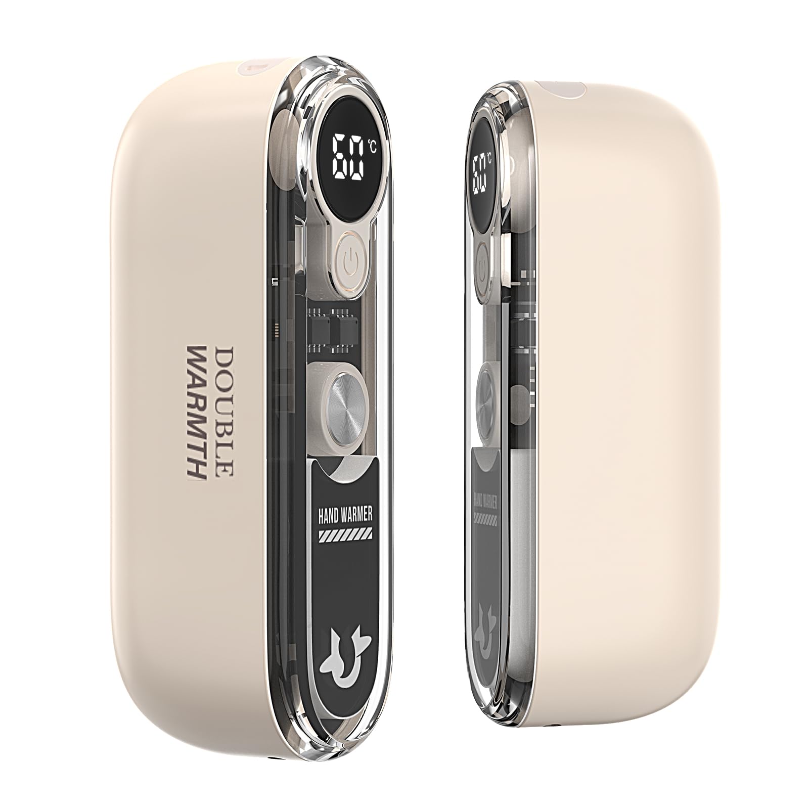Zamufo 10000mAh Hand Warmers Rechargeable, Magnetic 2-in-1 Fast Heat