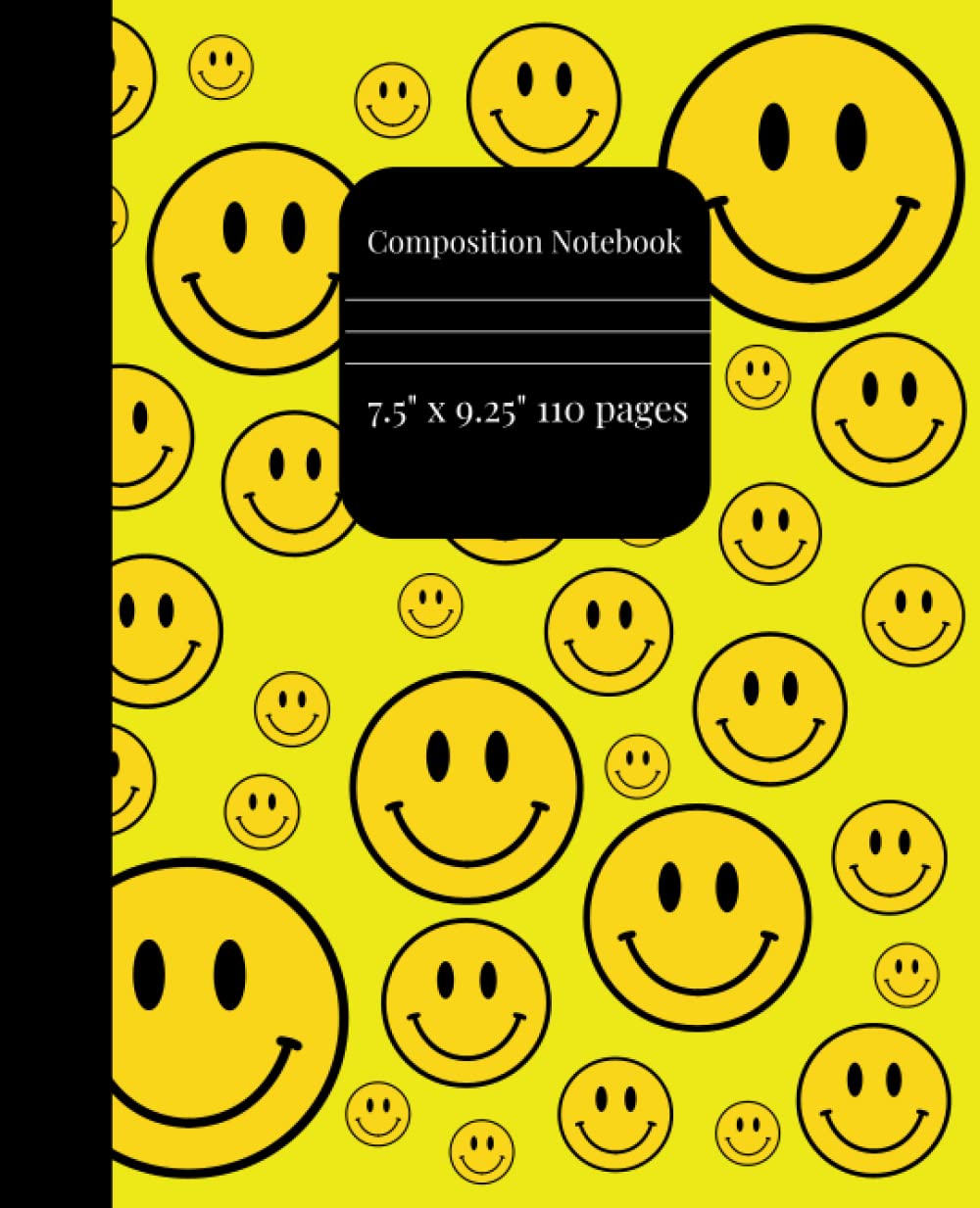 Smiley Face Composition Notebook (College Ruled) (7.5" x 9.25" 110 pages)