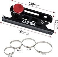 Vista 5 de AUFER Soporte universal de aluminio de liberación rápida para extintor de incendios compatible con Jeep Wrangler Gladiator Ford Bronco UTV Polaris