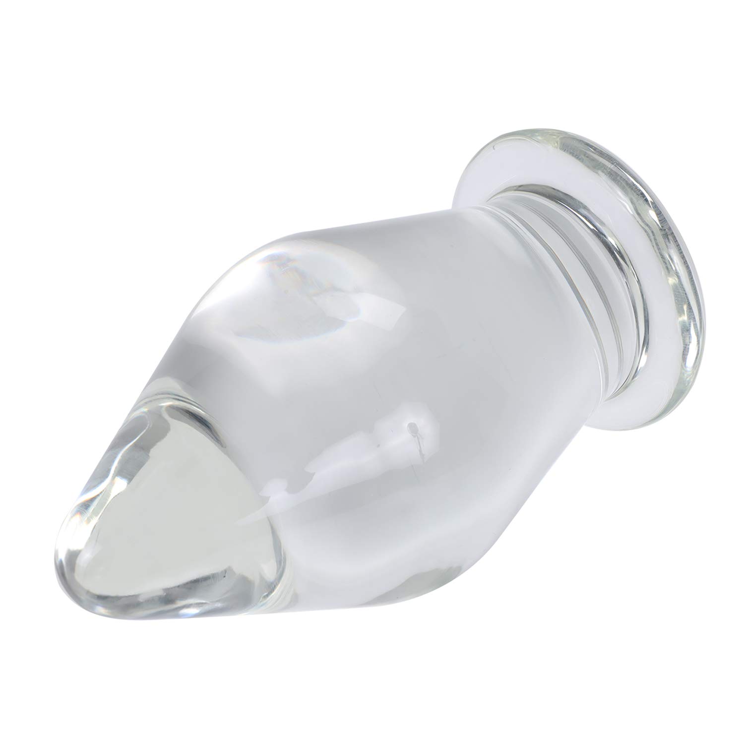 Huge Head Glass Butt Plug Crystal Anal Plug Bum Bomb Plug Trainer Anal Expander Training Sex Toy (): 3.15"