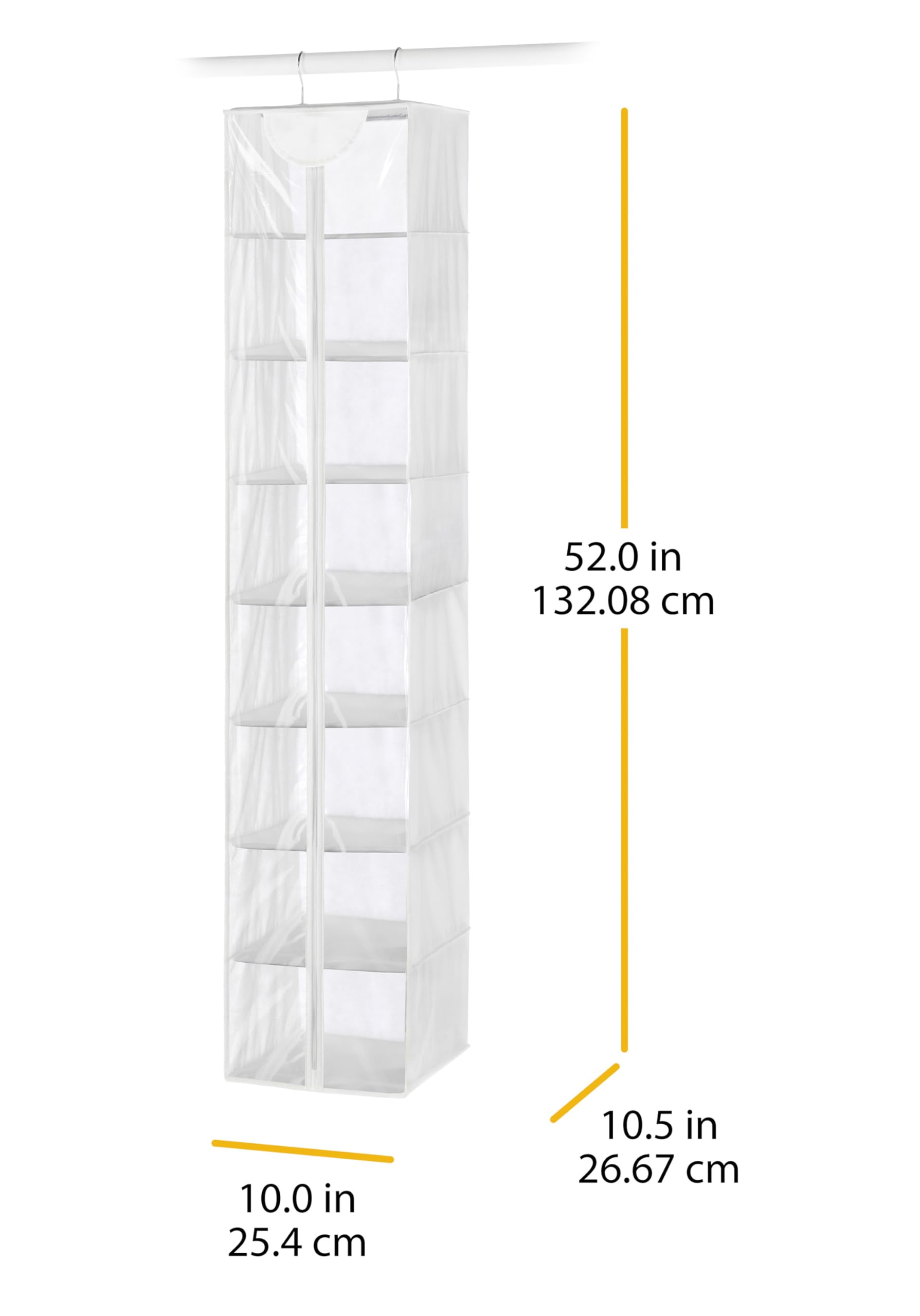 Bolsa de suéter colgante transparente - Blanco 3