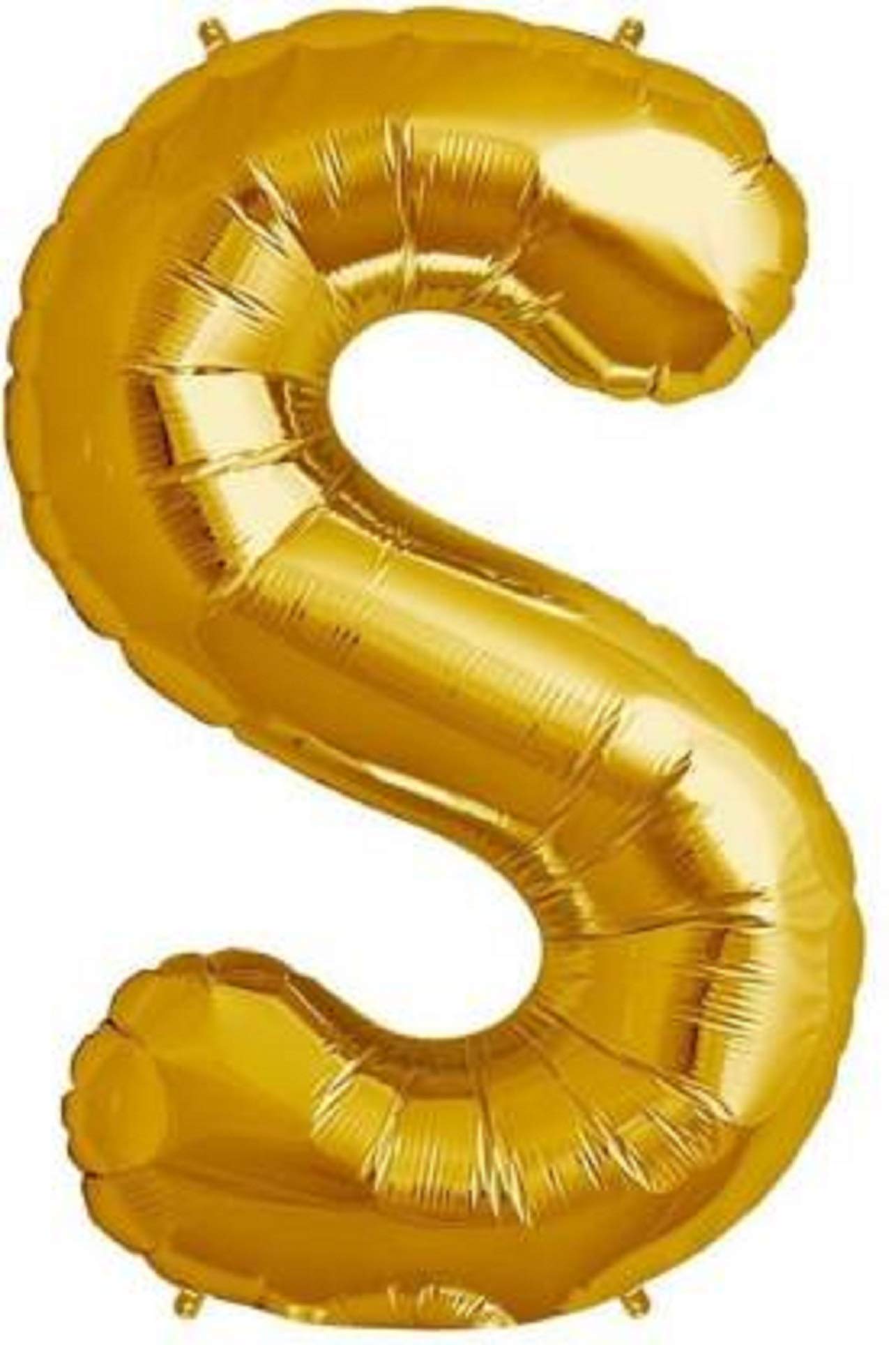 AARK PLANET Presents S Letter-Alphabet Foil Balloons for Party Decorations (1pcs, Gold Color, 16" inch)