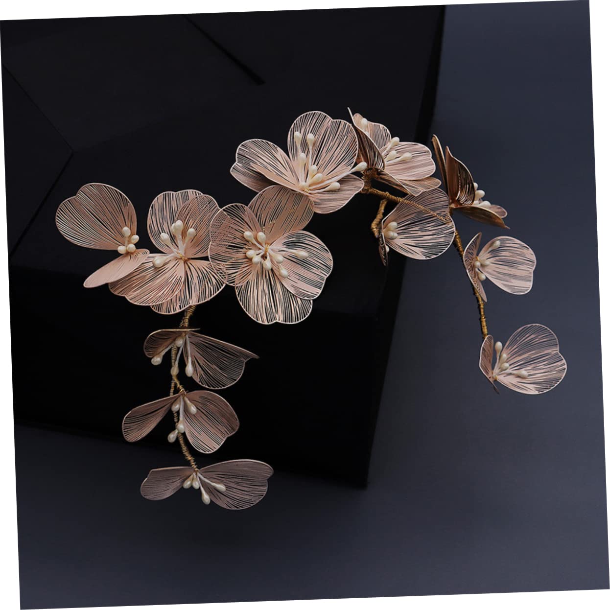 FRCOLOR 3piezas Diadema De Novia De Perlas Accesorio De Cabello Mano Para Bodas Especiales