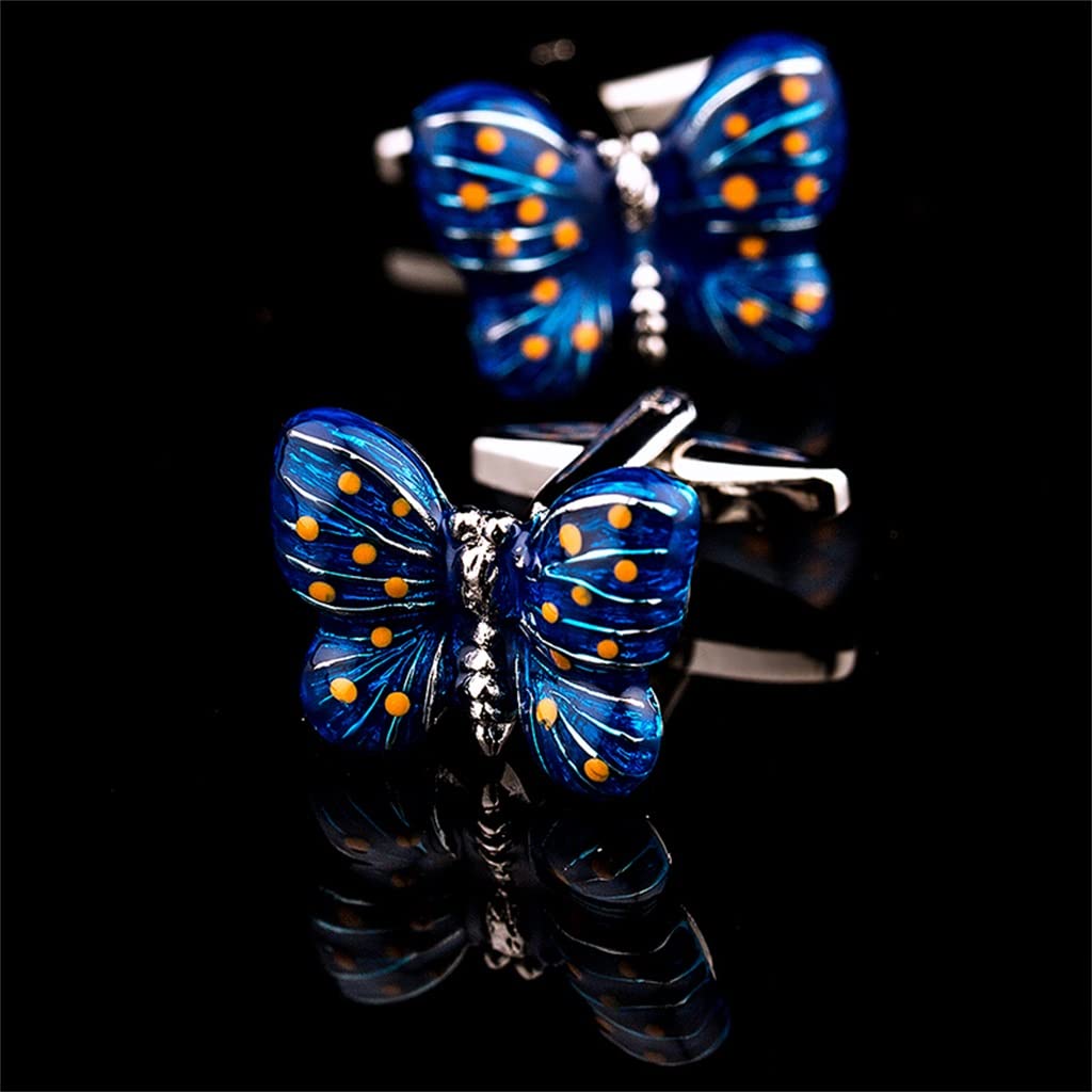 Gemelos De Hombre Mariposa Gemelos De Metal Botones Camisas De Invitados De Boda Accesorios De Brazalete (Color : A, Tamaño : 20 * 12mm) (A 20 * 12mm)
