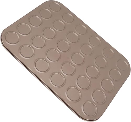 Miniatura 8 de TOPINCN Molde superior para muffins, acero al carbono, calefacción uniforme, revestimiento antiadherente, multifuncional para hornear (30 agujeros)