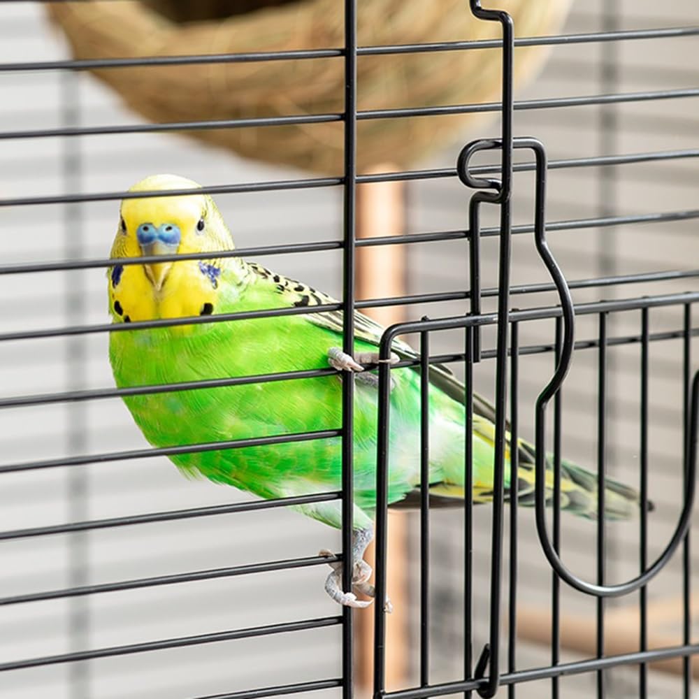 Gabbia Bird Gabbia for Uccelli Gabbia for pappagalli Gabbia for Uccelli Domestici Gabbia Orizzontale in Seta Villa Bella e Facile da Pulire Bird Cage